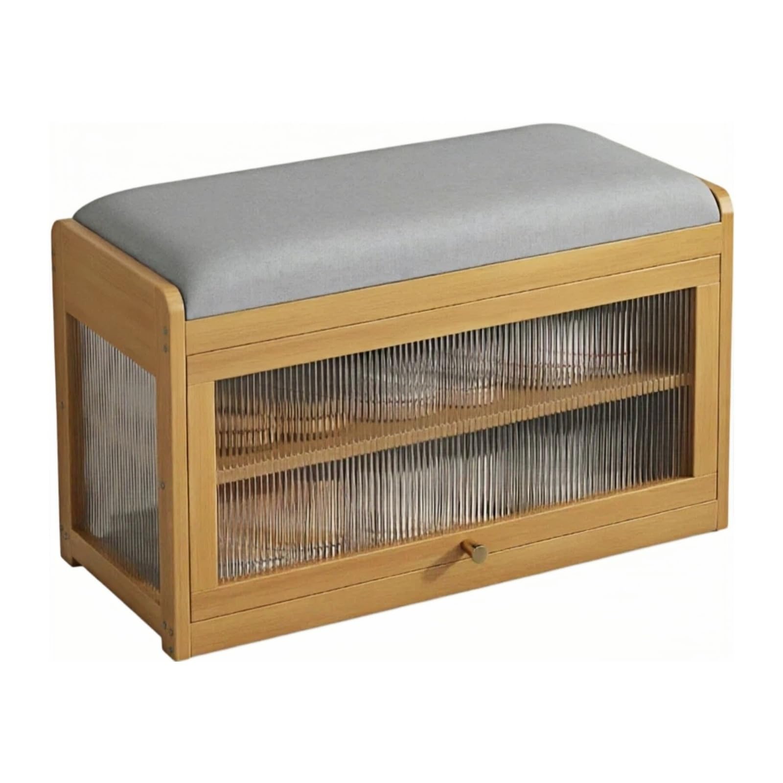 XUJUAN-0227 Shoe Cabinet Shoe Bench Small Narrow Entryway Sit-on Cabinet Household Storage(Large)