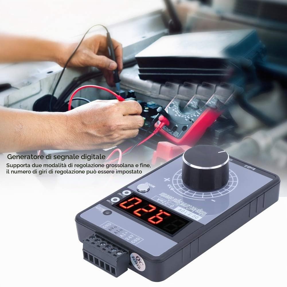 Generatore di segnale di tensione corrente, generatore di segnale digitale Hanheld 0-10 V 0-22 mA Simulatore analogico di tensione di corrente regolabile