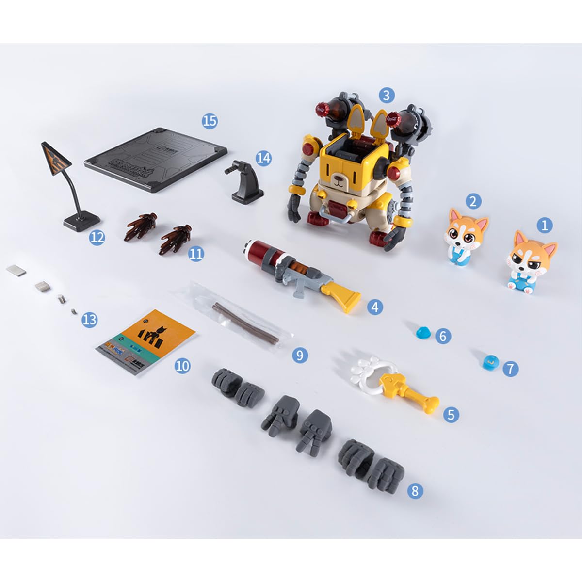 HIPLAY HEMOXIAN Miau! Hau! Tajna Służba Vol.1 COLAJI Urocza Seria Mecha Zwierząt Aktywny Model KJ-052