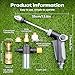 Hose Nozzle High Pressure, 2026 New Turn Any Hose Into a High Pressure Water Washer Jet, Jet Nozzle Power Washer for Garden Hose, Universal Water Pressure Washer for Car Garden Yard Cleaning (6 Piece)