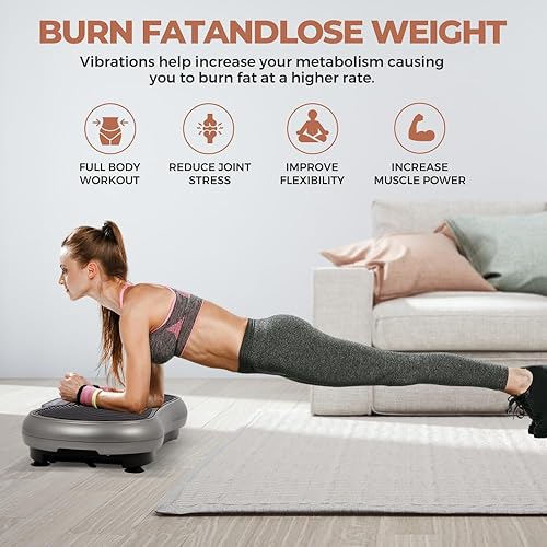 Miniatura 3 de Vibration Plate Exercise Machine Body Vibration Platform Whole Body Workout Vibration Fitness Machine for Home Weight Loss