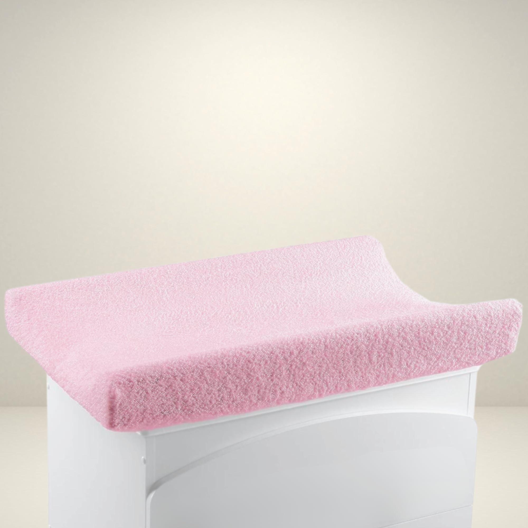 Babysanity Copri Fasciatoio Neonato Universale In Spugna 100% Cotone Dona al Tuo Fasciatoio Neonato una sensazione di Asciutto e Fresco 100% Made in Italy (Rosa)