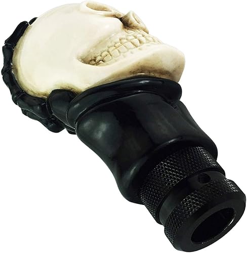 Miniatura 8 de Abfer Pomo de palanca de cambios de calavera para automóvil, mango de cambio de repuesto, para la mayoría de vehículos, camiones, color beige