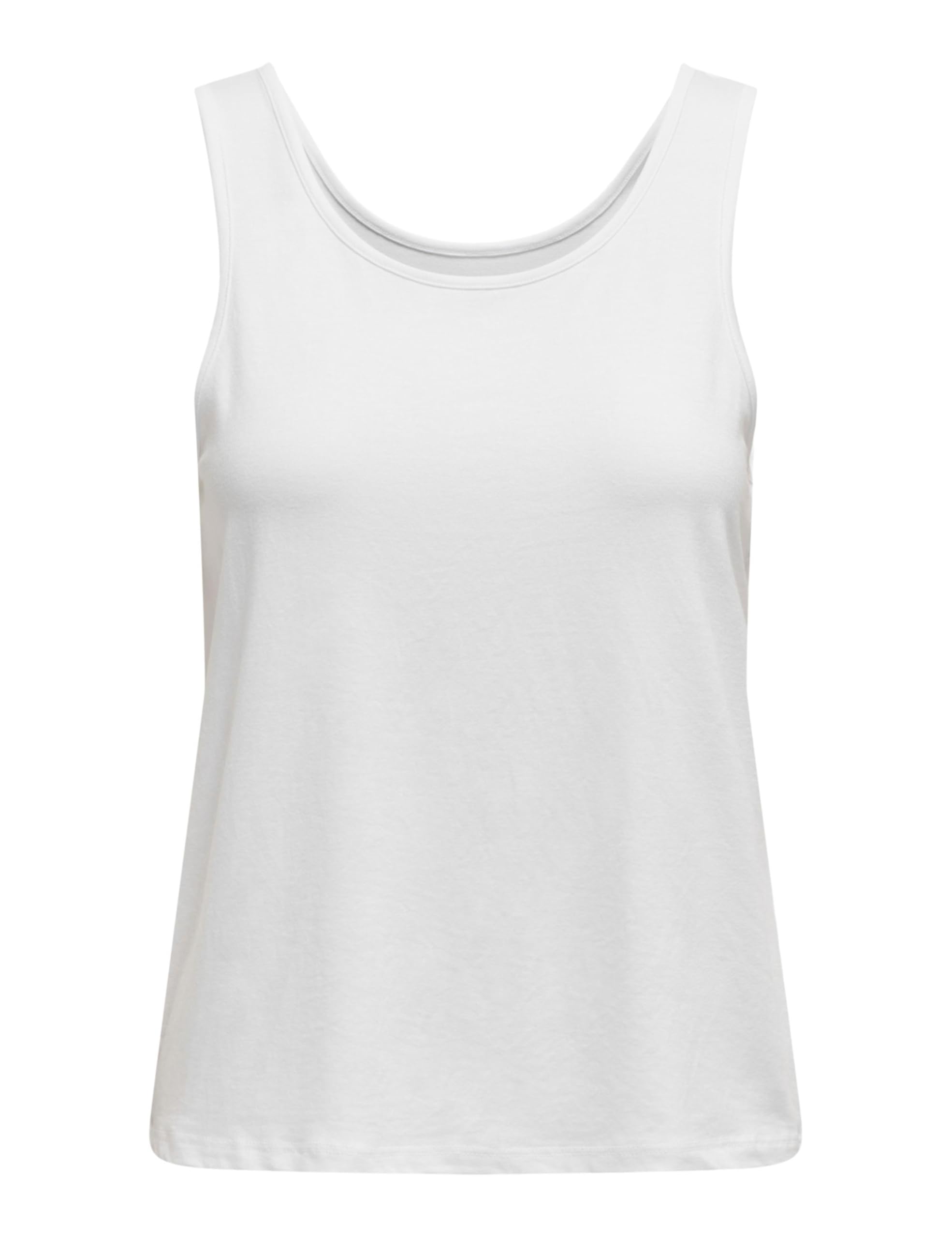 ONLY Women's Onlmoster S/L Tank Top JRS Noos Top White