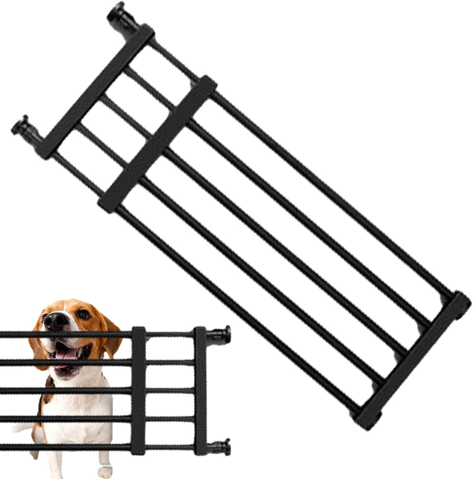 Pomurom Wide Gate for Dogs Retractable Dog Gate for Stairs Pet Gate