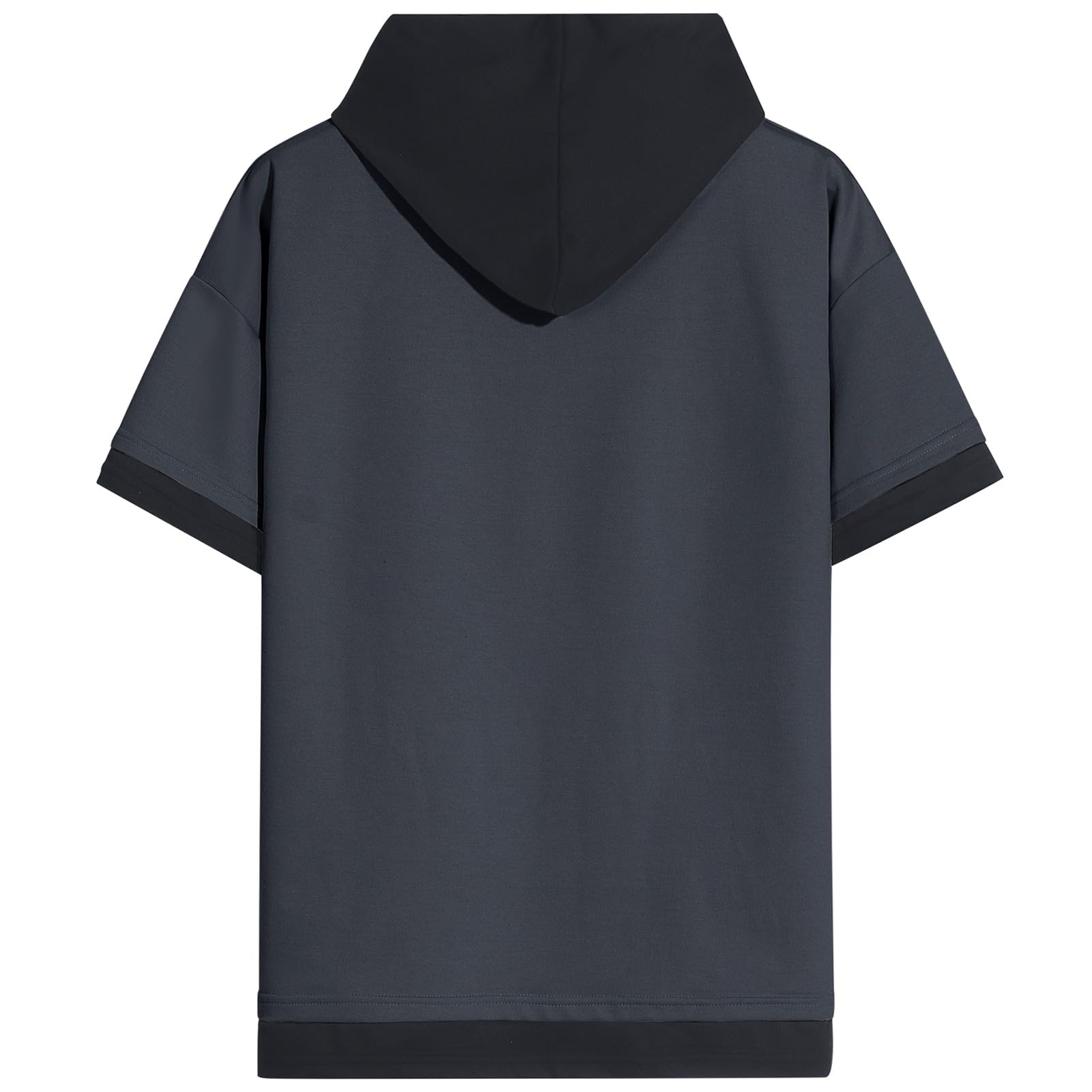 Kurzarm Hoodie Herren Sommer Sweatshirt T-Shirt mit Kapuze Kurzarm Kapuzenshirt Männer Pullover