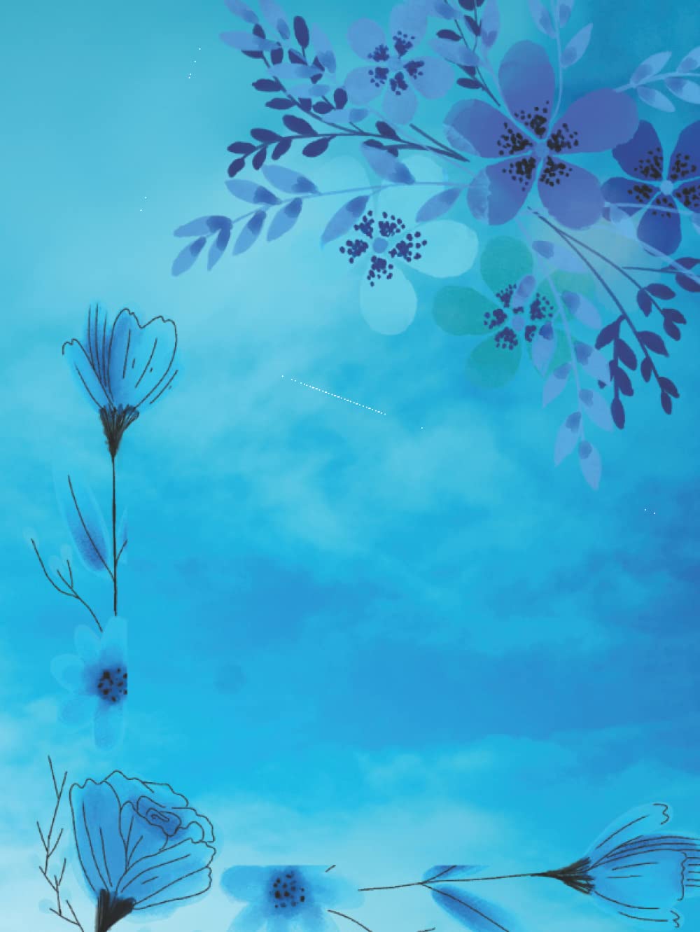 Independently published Blue Journal With Flowers For Thoughts, Dreams, Prayers, etc. | 100 pages | Hard Cover