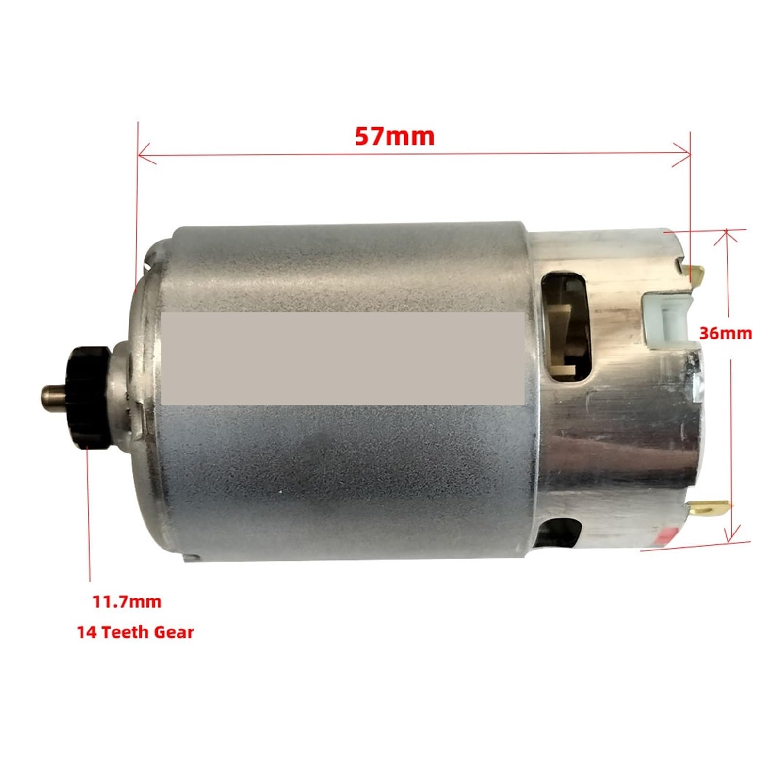 Moteur CC RS550VC‑8520 7402150006‑02, 14 dents CCW15