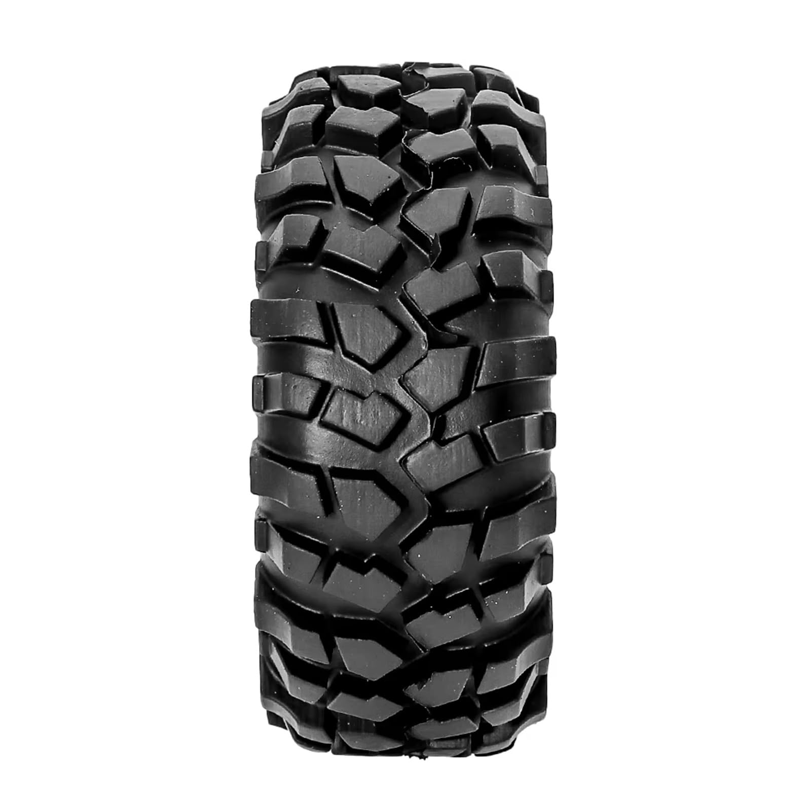 Rc Tire Jante pour Axial pour D90 pour SCX10 pour Roche pour Voiture d'escalade 4 Pièces 1:10 pour Pneus sur Chenilles Roue 1.9 Pouces 108mm Jante De Roue en Caoutchouc Hex 12mm(Black)