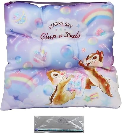 Amazon Co Jp Disney ディズニー 座布団 椅子用 スクール クッション 学校 子供 チップ デール 当店オリジナルロゴ入り2点鉛筆 セット 座布団 鉛筆 ホーム キッチン