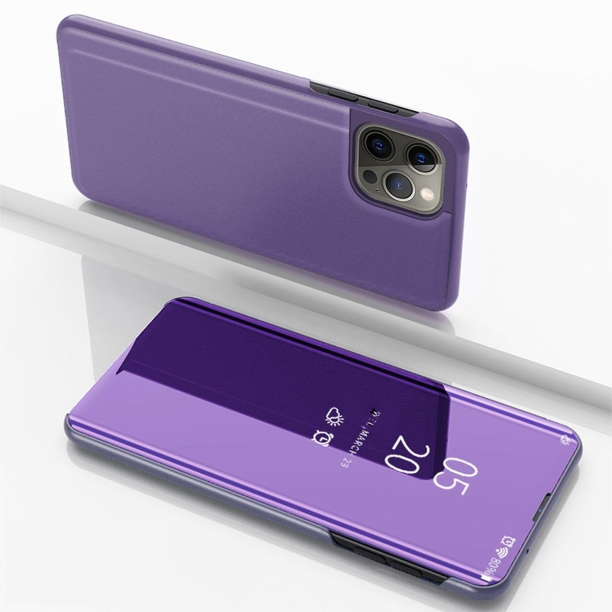 Étui iPhone 15 Pro à rabat pour éviter les rayures d'écran au quotidien