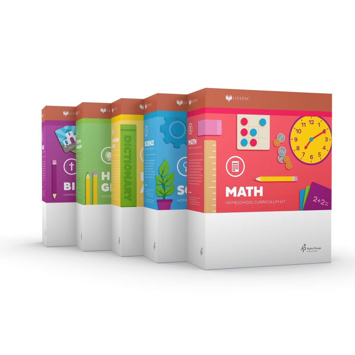 Lifepac 5 Subject Complete Set Grade 2      Misc. Supplies