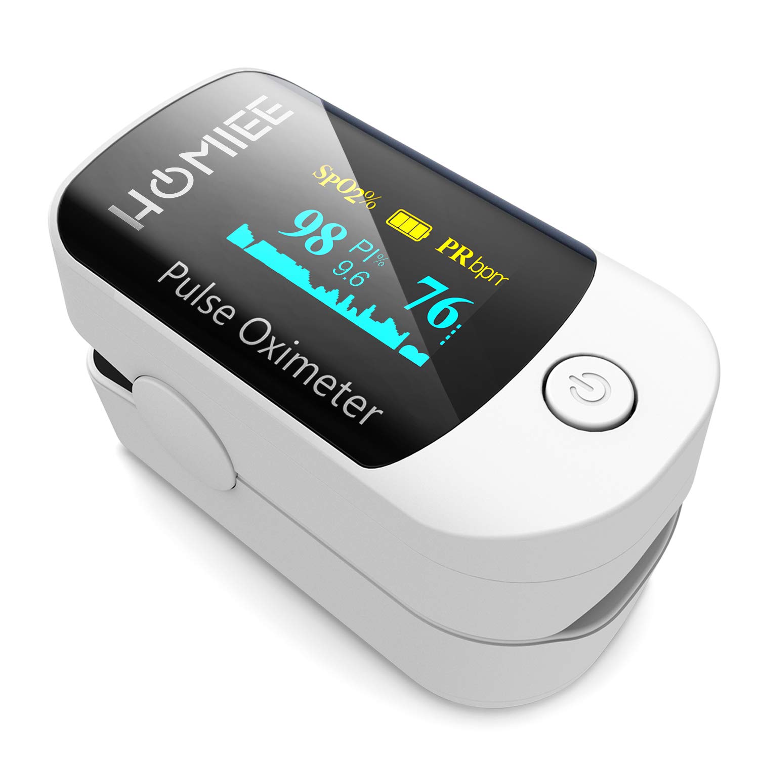 Buy HOMIEE Pulse Oximeter, OLED Display Blood Oxygen Saturation Monitor