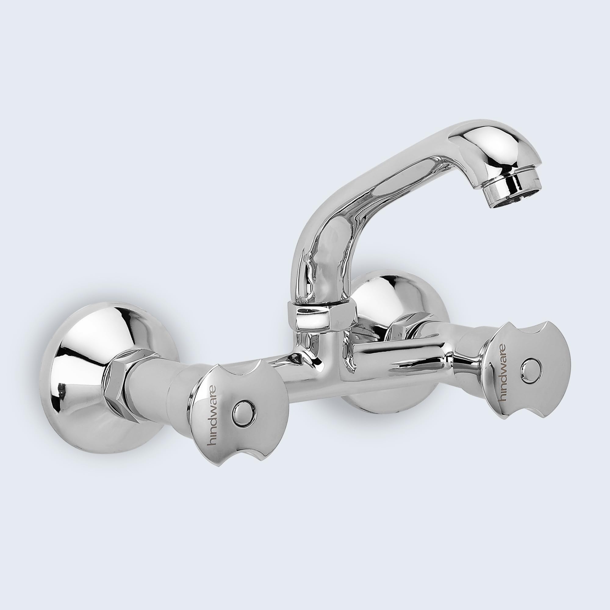 Hindware Lyra F920038CP 2-in-1 Brass Sink Mixer for Kitchen with Regular Spout (Chrome Finish)-image-3