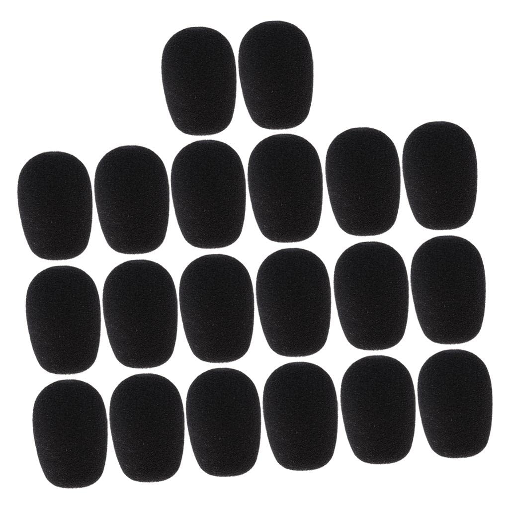 ATORSE Mini Condenser Microphone Sponge Windshiled Windscreen Mic Cover Black x20-image-46