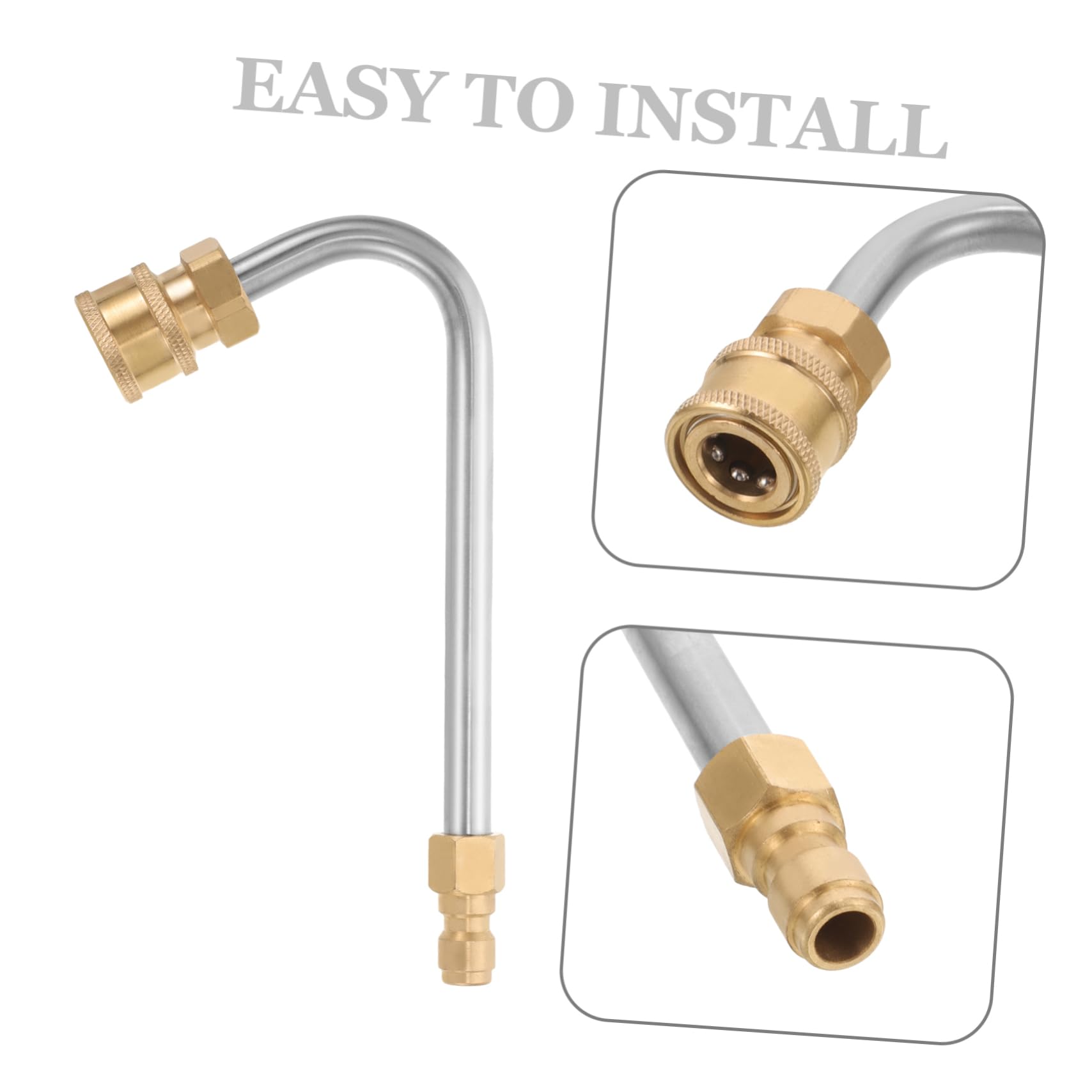 TOYANDONA 5 Boquillas De Manguera De Extensión para Hidrolavadora De Alta Presión para Hidrolavadora Manguera De Agua Boquilla De Presión Accesorios De Hidrolavadora De Acero