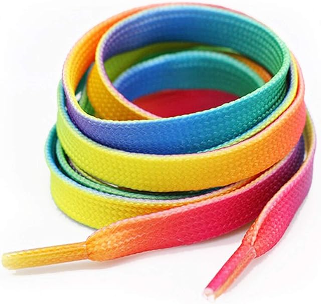 Smart Laces 60cm / 23.5" Coloured Flat Trainer Shoe laces ideal replacement laces for adults or kids Shoelaces