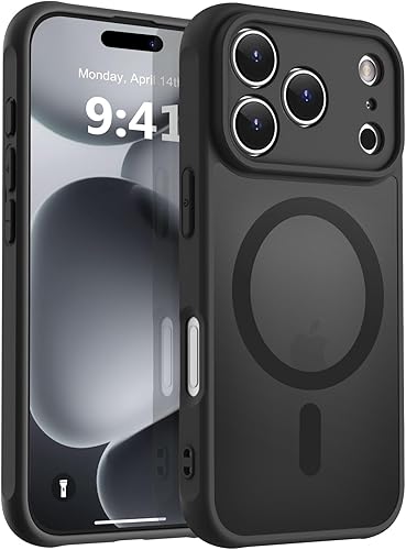 Vista 534 de MOCCA - Funda magnética resistente para iPhone 11 de 6.1 pulgadas, compatible con MagSafe, protector de pantalla de vidrio + protector de lente