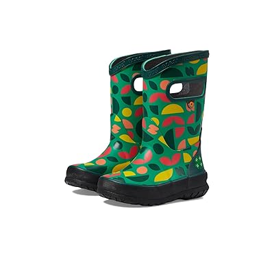 Bogs Kids Rain Boots 4 H Shapes (Toddler/Little Kid/Big Kid) Kids Shoes Green
