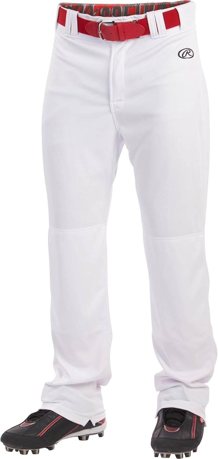 Rawlings Mens Rawlings | Launch Series Baseball Pants | Full Length Semi-Relaxed Fit | Adult Sizes | Piped | Multiple Colors - Image 2