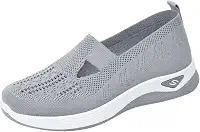 Tênis feminino ortopédico respirável macio suporte de arco, sapatos de espuma para diabetes sapatos esportivos antiderrapantes para caminhada
