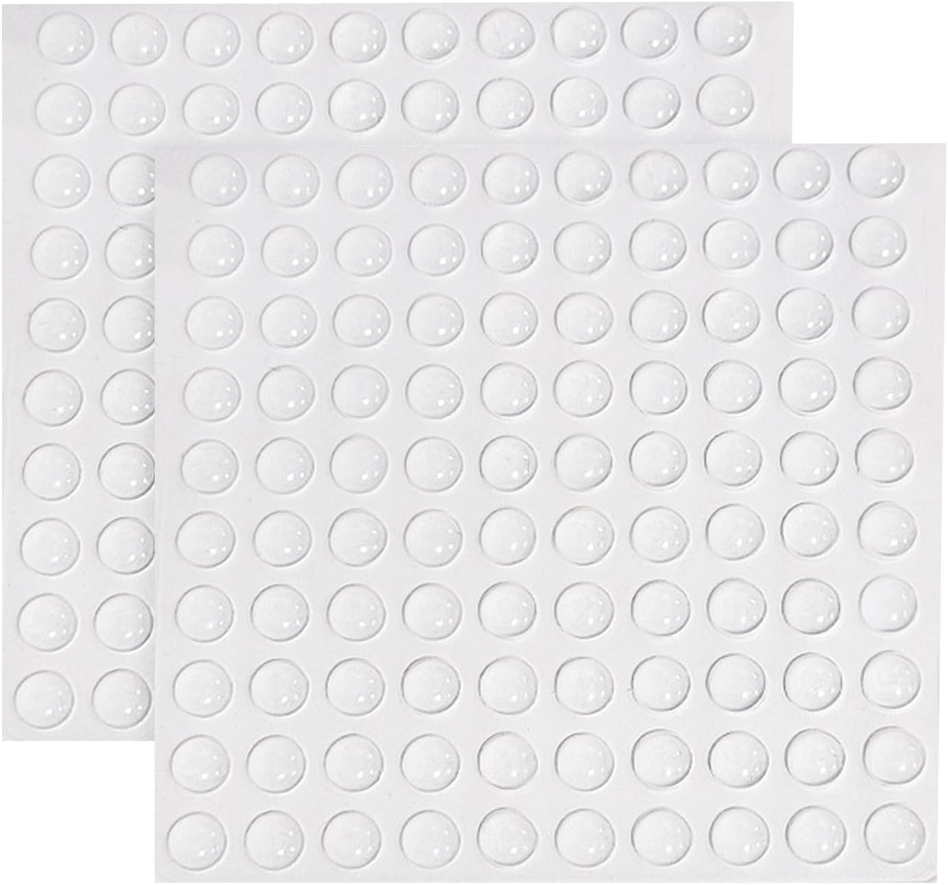 200 Pcs Silicone Bumpers, Self Adhesive Non-Slip Stops Buffer Feet Pads, Clear Rubber Feet Buffer Pads, Noise Reduction Rubber Pad, For Furniture, Cabinets, Doors, Drawers, Small Appliances