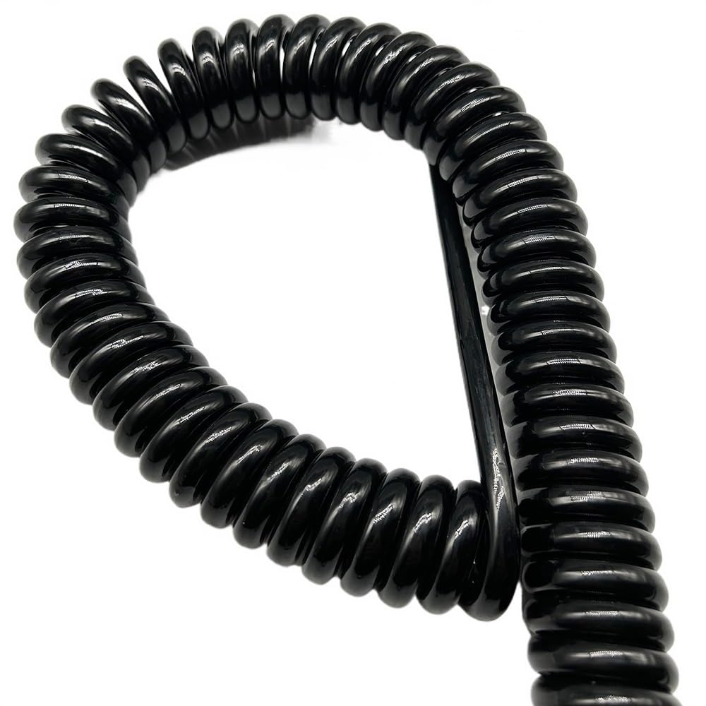 Gewundene Spirale 5-adriges, 2,5 Meter langes Spiralkabel, kältebeständig, Federanschluss, Anhängerkabel Spanndraht(0.5mm square)