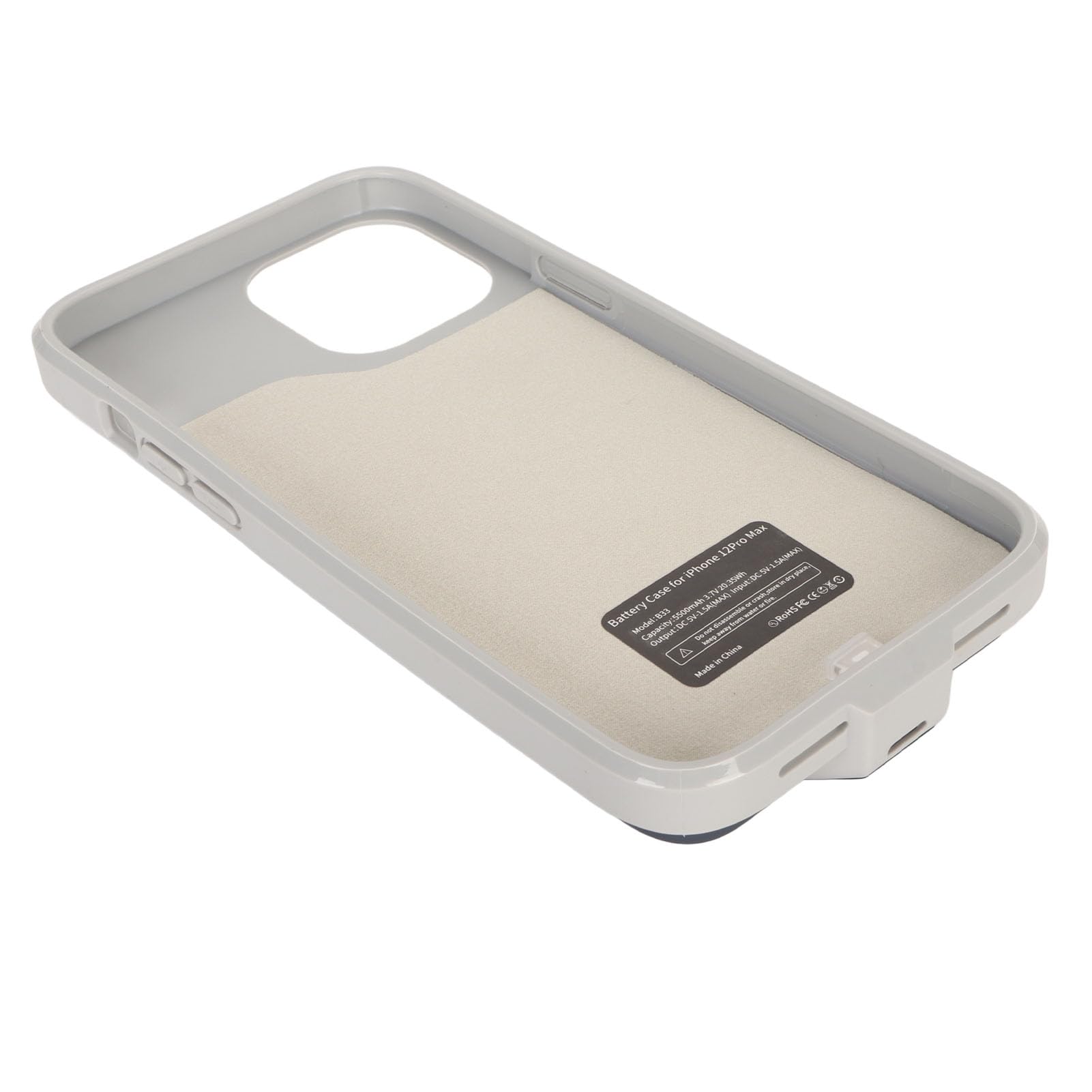 SIXRUN Custodia con Batteria da 5500mAh per 12 Pro Max, 6.7in (BLUE)
