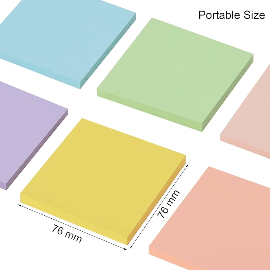 付箋 メモ帳 Amazon.co.jp: ZCZN 付箋 メモ帳 強粘着 正方形 6色 紀州