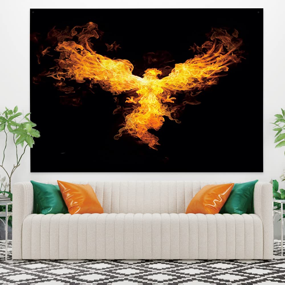 絵画+タペストリー Phoenix Amazon｜ファンタジー フェニックス タペストリー 壁掛け 黄金の