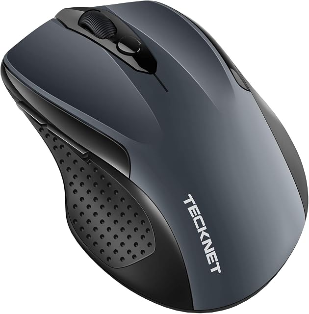 TECKNET Bluetooth Mouse, 2600DPI Adjustable Wireless Mouse With 24 Months Battery Life Cordless Mice for Computer/PC/Tablet/Laptop Portable Small Travel Mouse