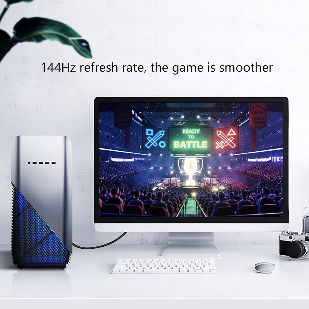 ASFD Monitor Cable DisplayPort Cable 1.2 DP to DP Cable [4K@60Hz, 2K@144Hz] with Gold Plated Connector for Laptop PC Gaming Monitor Cable (Length : 3M)