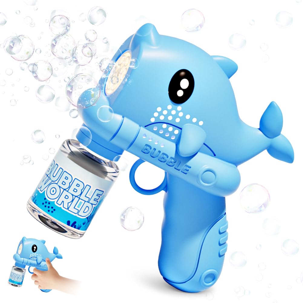 Bubble Gun for Kids, Bubble Machine with Bottles Bubble, Summer Outdoor Toy, Birthday Parties, Party Outdoor Garden Toy