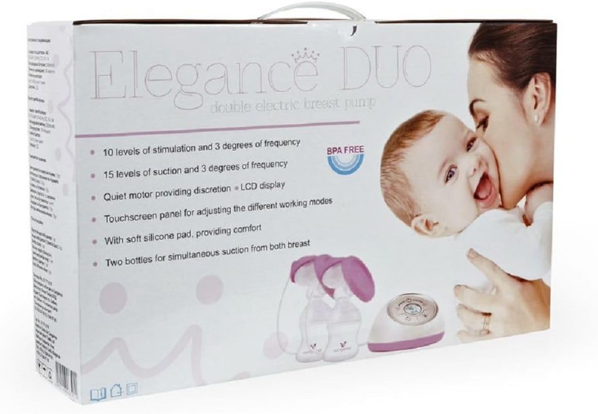 Cangaroo, Elegance Duo XN-D212 Electric Breast Pump, LCD Display, Touch Screen