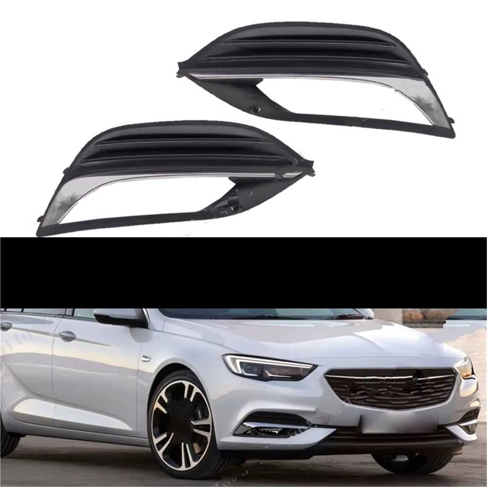 Gitter Nebelscheinwerfer Kompatibel Mit Vauxhall Für Opel Für Insignia B 2017 2018 2019 2020 Frontstoßstange Nebelscheinwerferabdeckung Lampenrahmen Grillkappe Zubehör