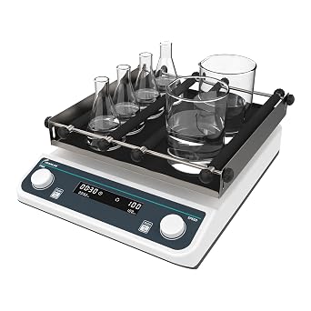 JOANLAB Lab Orbital Shaker Mixer 40-200rpm Adjustable, Capacity 5kg,Timed and Continuous Modes,Digital Orbital Rotator Shaker OS-40PRO