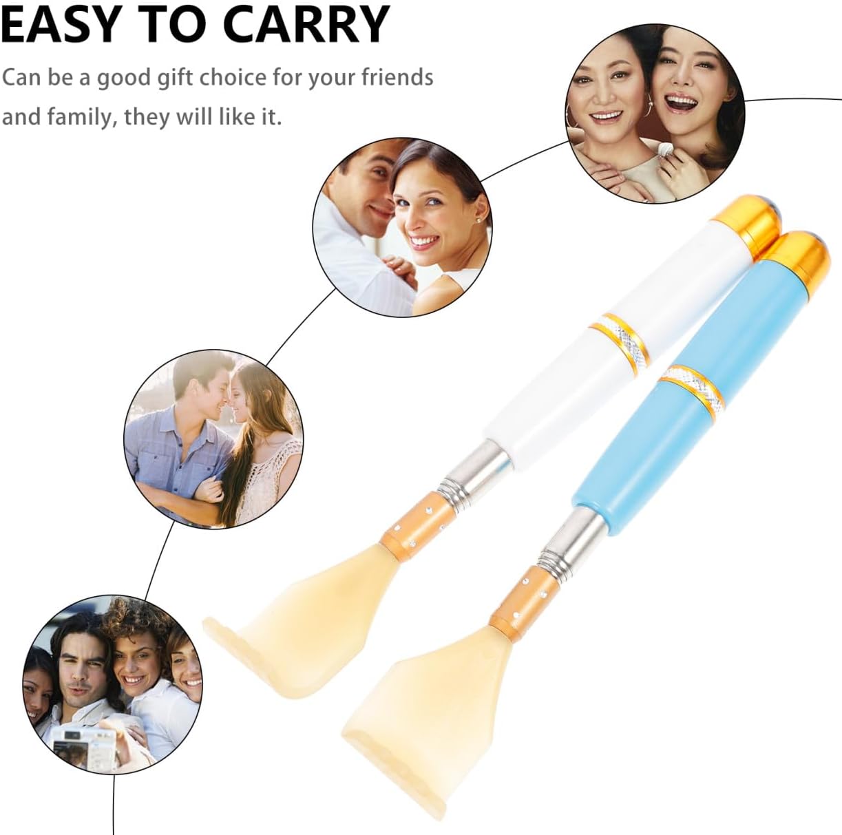 2pcs Multifunction Extendable Stainless Steel Back Scratcher Claw Design for Itching Relief and Stress Reduction Comfortable Back Massager