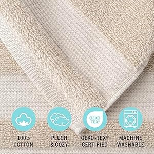Marthastewart100cottonbathtowelssetof6piece2bathtowels2handtowels2washclothsquickdrytowelssoftabsorbentbathroomessentialsbeige  Urban Country Home Decor Martha stewart 100 cotton bath towels set of 6 piece 2 bath towels 2 hand towels 2 washcloths quick dry towels soft absorbent bathroom essentials beige  urban country home decor