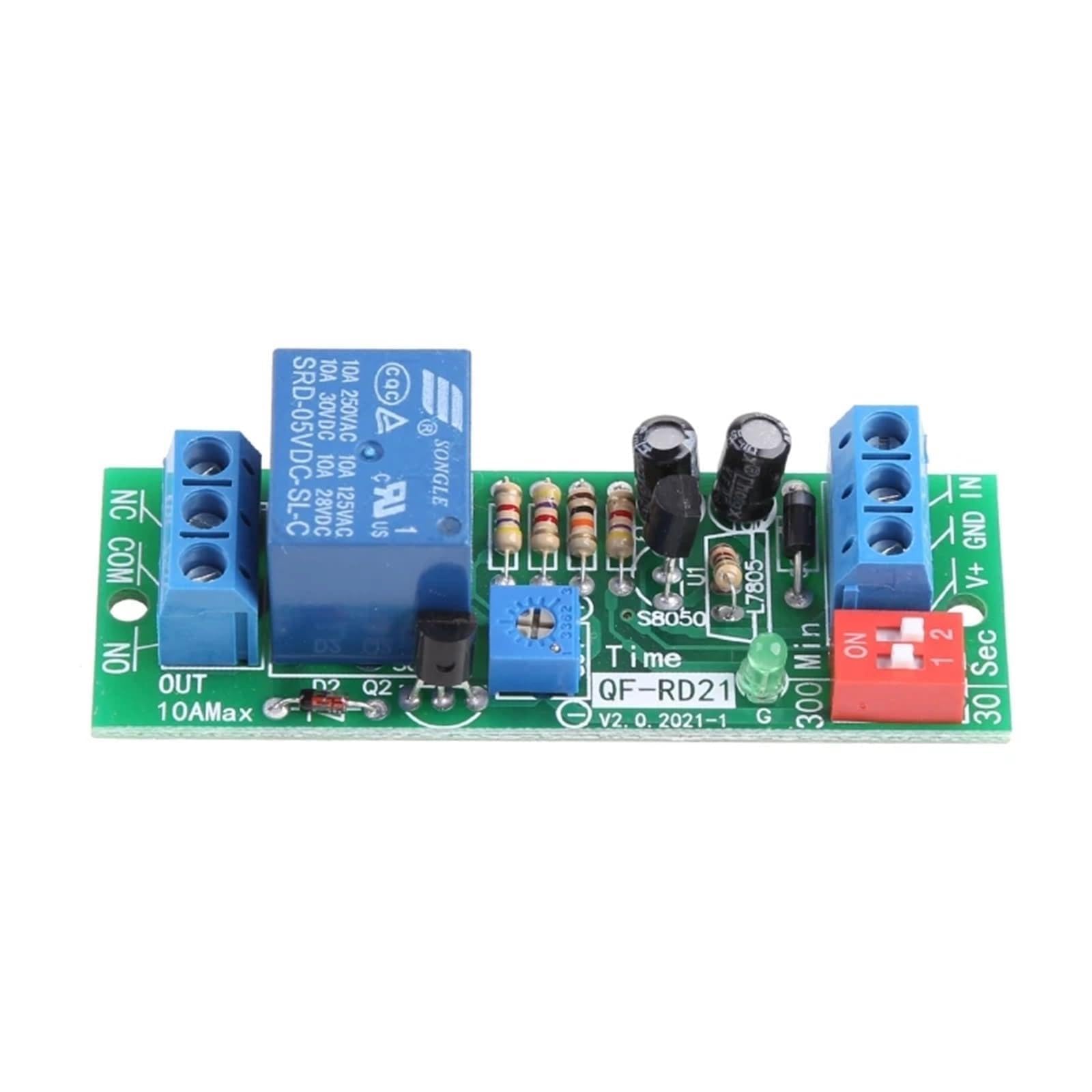 Module de relais temporisé 5V QF-RD21 interrupteur à retardement pour automatisme