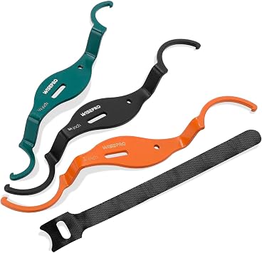 3 PCS Lockout Wrench Kit, Conduit Lockout Wrench Set, 12 & 34 & 1 Inch Metal Steel Construction Spanner Wrench, Offset Bends, Loosen/Tighten Locknuts in Tight Spaces.