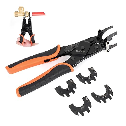 Push to Connect Removal Tool Disconnect Tongs Tool for 1/2”, 3/4”, 1” Push in Fittings Plumbing Tools for Removal PEX PVC Copper Pipe