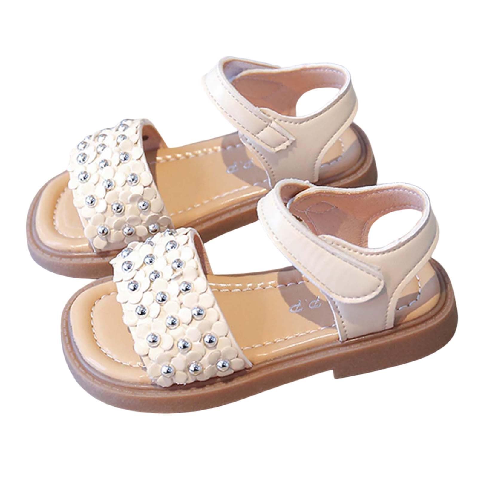 MMRTDJDR Generisch Sandalias para niñas pequeñas, cómodas Correas Ajustables, Ligeras, Transpirables, Zapatos Casuales de Verano para niñas pequeñas de 2 a 9 años al Aire Libre