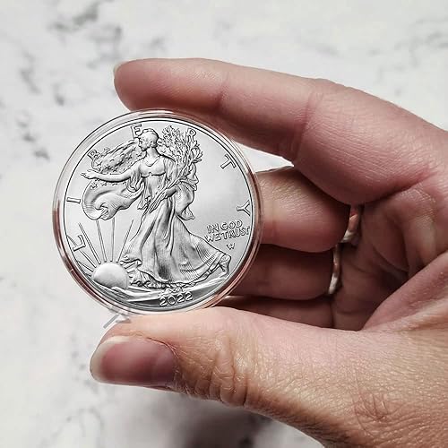 Miniatura 3 de (10) Air-Tite H-40  directa Fit Coin Soporte de cápsulas para American Plata Eagles & 1oz Panda de plata de China Sterling