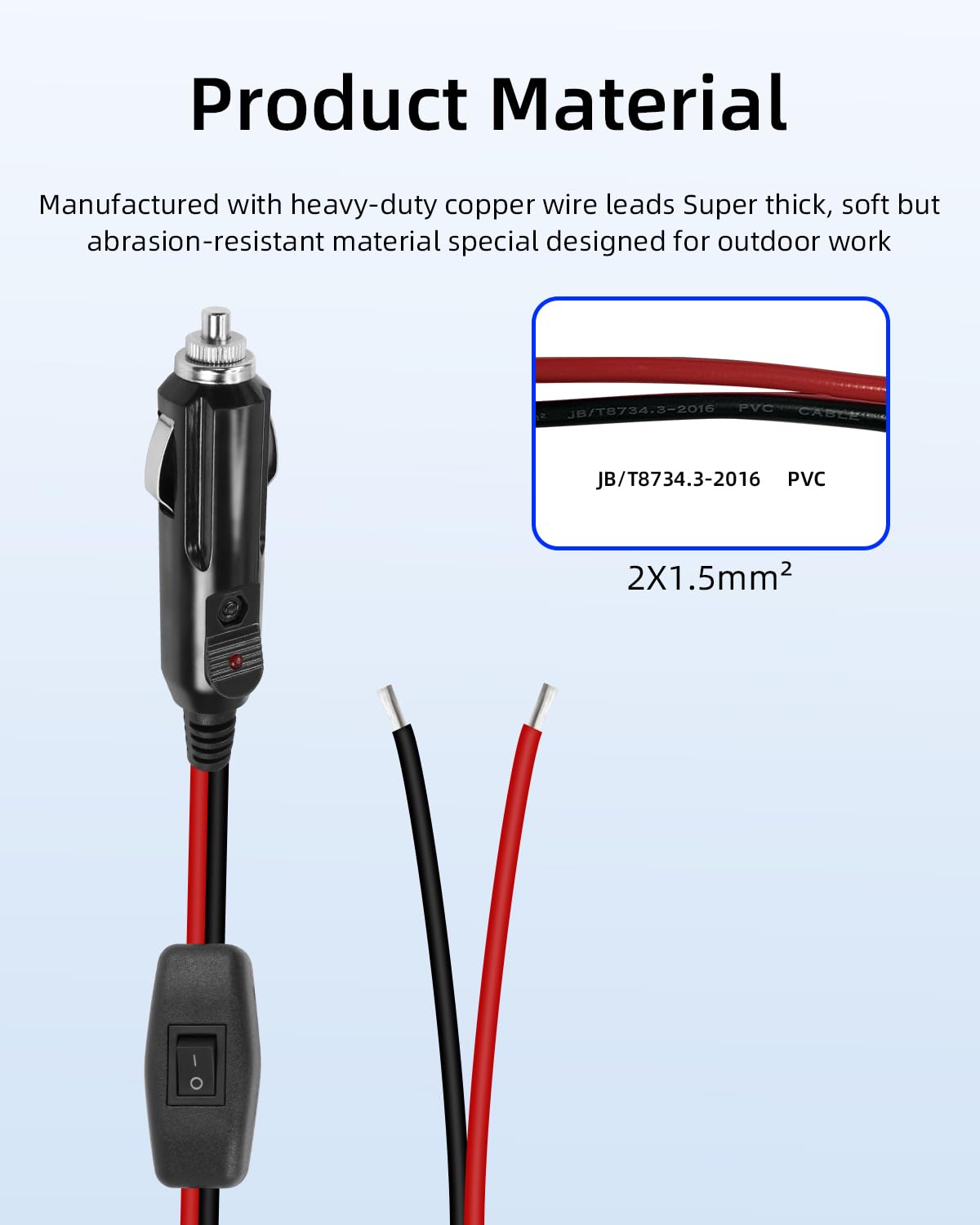 RIIEYOCA DIN Auf Zigarettenanzünder Adapter - Dual Buchse 12V/24V