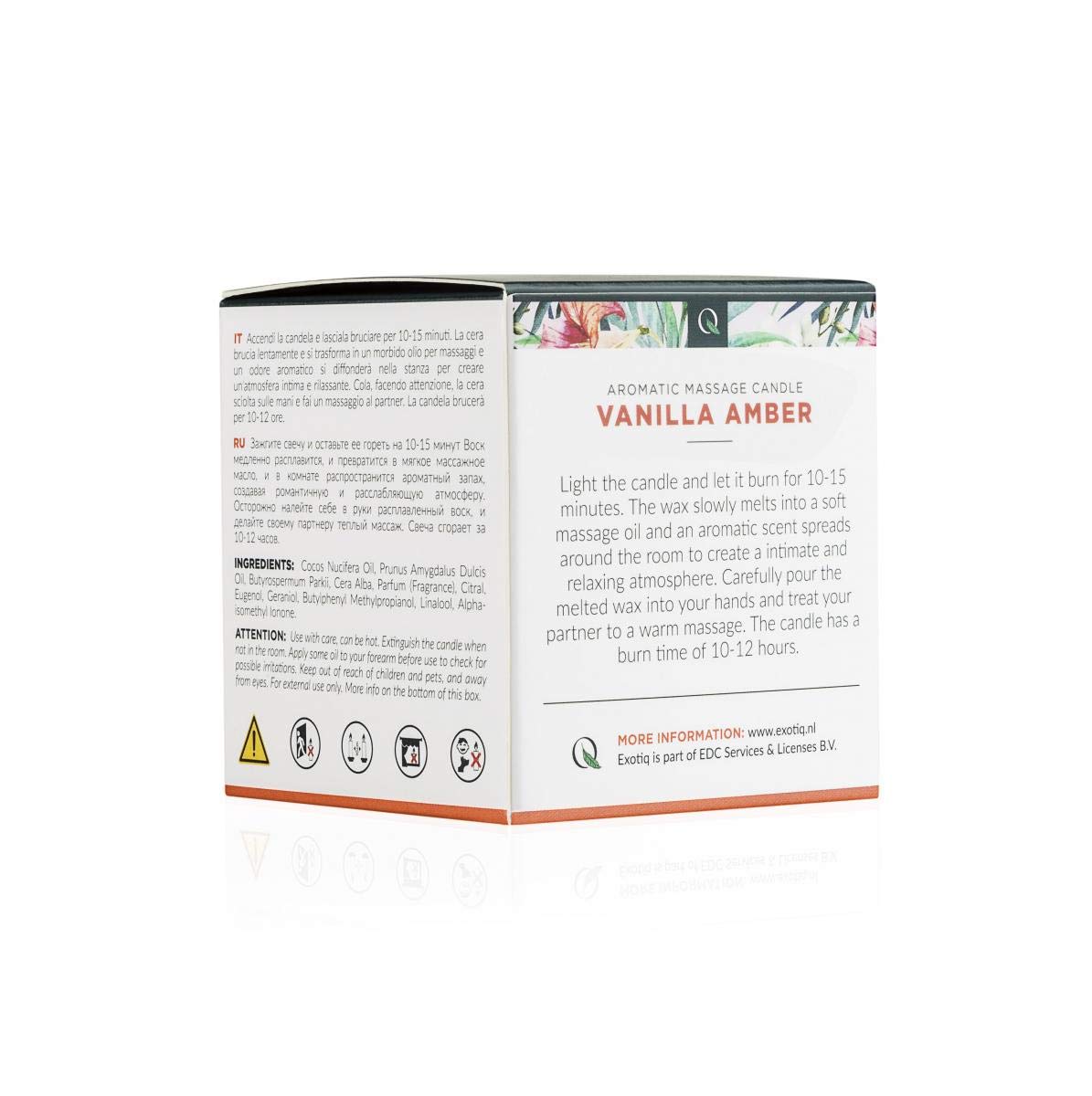 Exotiq Massaggi Exotiq Vela Vaniglia Ambra - 60G - 160 Gr, (EX-MC-04-60)