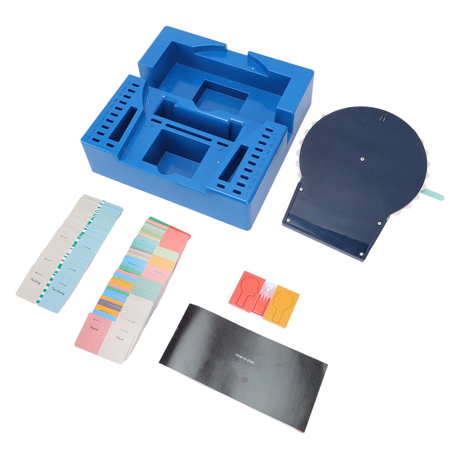Juego de Mesa de Fiesta Telepática Wavelength para Reuniones Divertidas. Más de 400 Pares de Palabras para Mayores de 14 años.