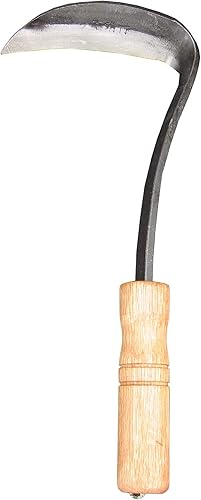 Hoz forjada de 11 pulgadas, calidad forjada de gota de acero SK5, escardadora de cuello de serpiente