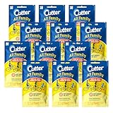 Cutter All Family Mosquito Wipes, 15-Count, 12-Pack, Plain