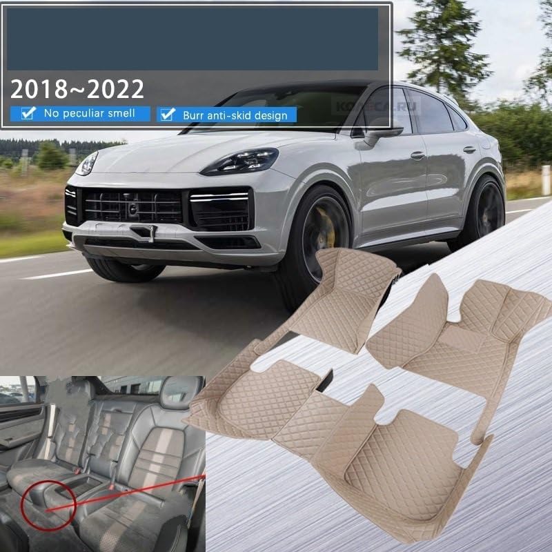 車のフロアマット ために カイエン ために 9Y0 9Y3 2018 〜 2022 5