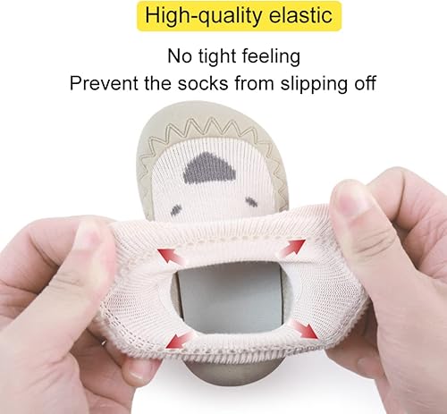 Miniatura 4 de Zapatos de calcetín antideslizantes para bebés y niñas, 2 pares, estilo2